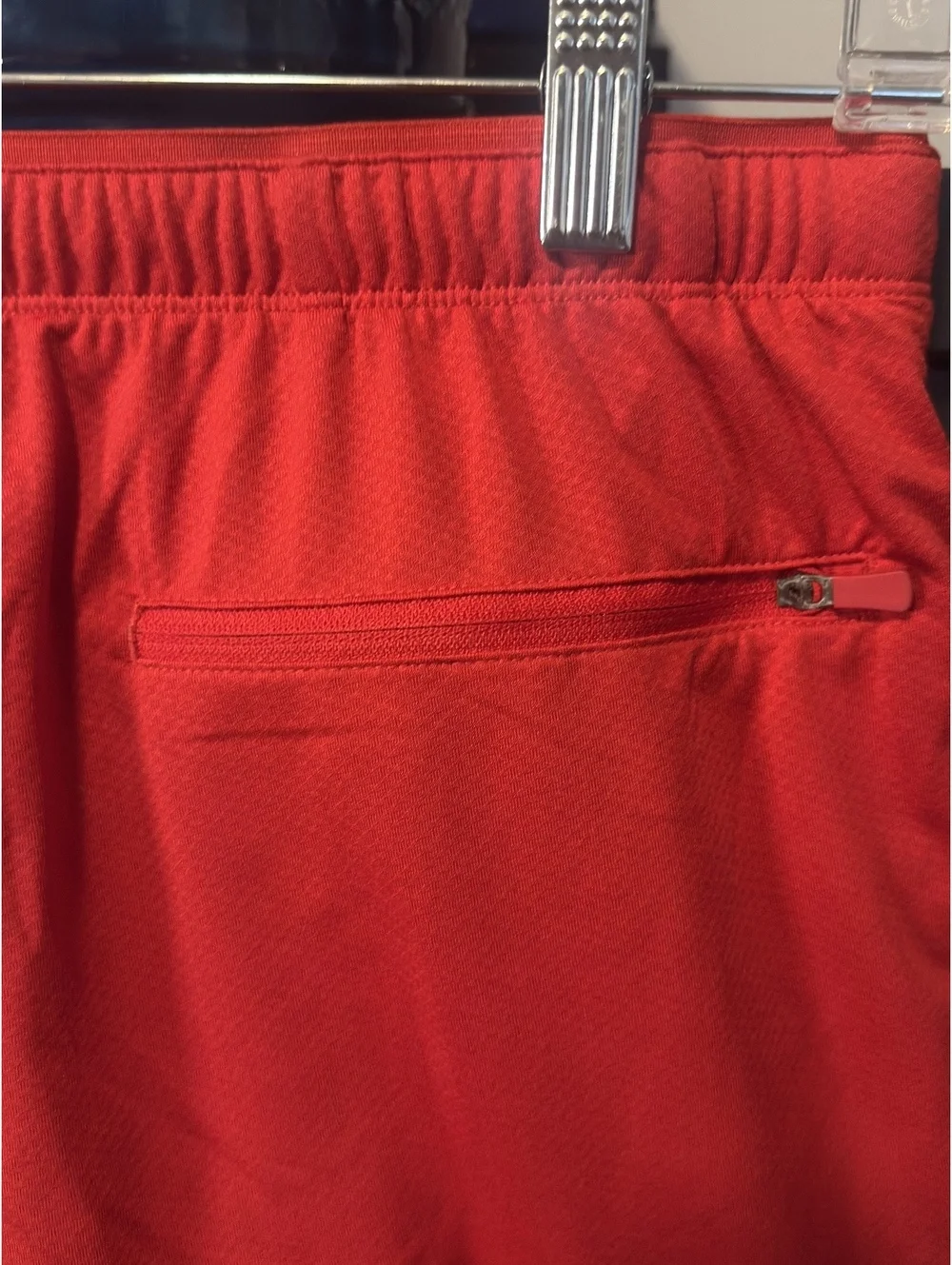 Battle Athletics Red Athletic Running Shorts with Inner Compression Layer Sz S